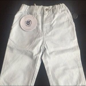 Petit Bateau Blue and White striped pants